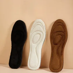 Semelles thermiques pour pieds pour hommes et femmes, coussinets en mousse à mémoire de forme, épais, chaussures de sport, automne, hiver