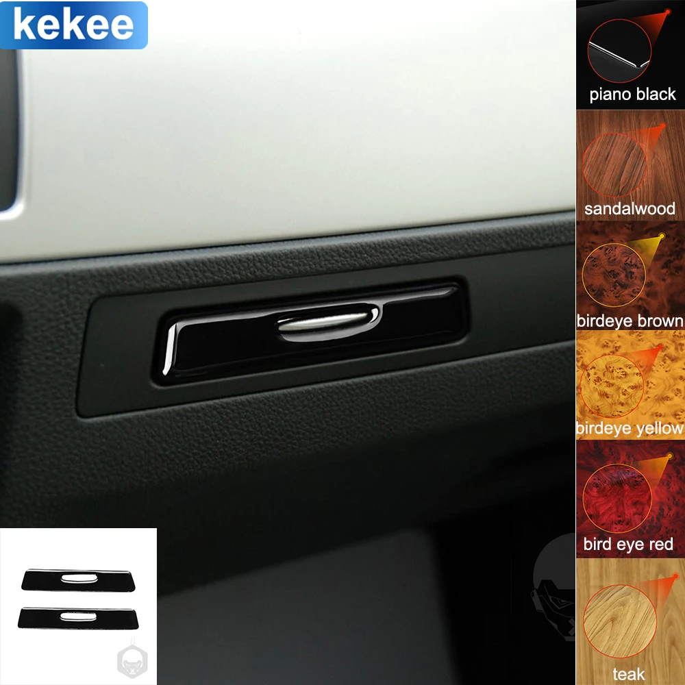 

For BMW 3 Series E90 E92 E93 2005-2012 Dashbaord Handle Trim Panel Cover Soft Piano Black Stickers Car Interior Accessories