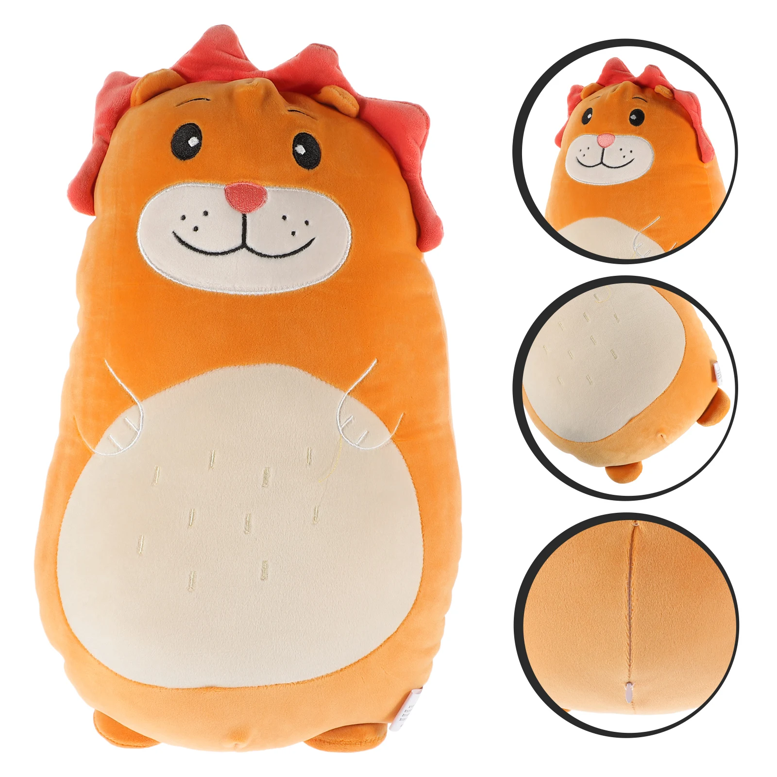 

Lion Pillow Stuffed Gift Animal Cute Strip Adorable Kids Pp Cotton for