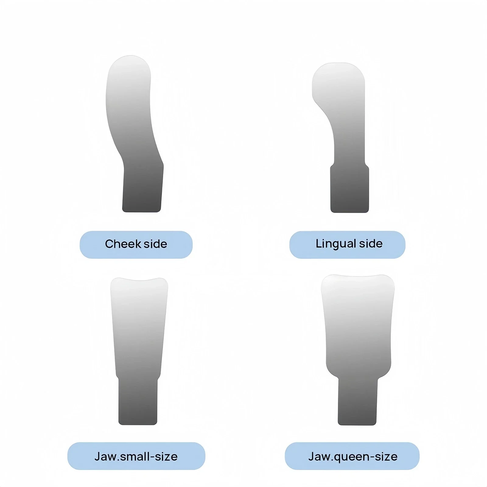 مرآة إطباق الأسنان، نظام صور LED داخل الفم خالي من الضباب + 4 مرايا مضادة للضباب #6