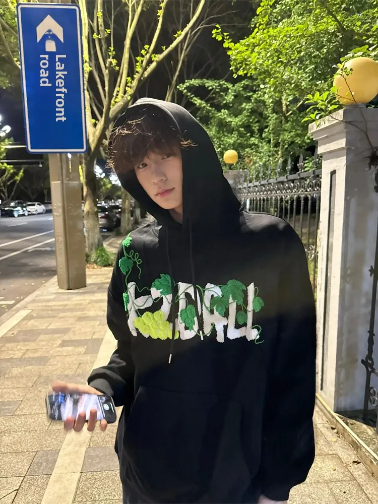 

Толстовка с вышивкой для тенниса ape, мужская повседневная уличная одежда, тяжелый свитер с капюшоном, осенний наряд для пар