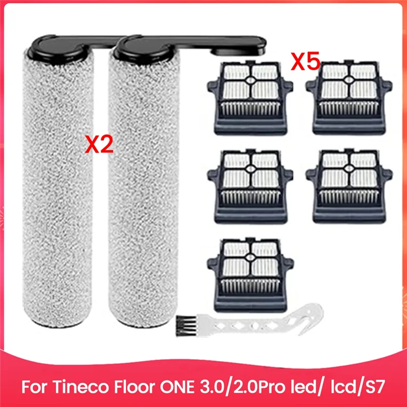 

8PCS Roller Brush Hepa Filter Replacements Parts For Tineco Floor One S7 Flashdry Wet Dry Vacuum Cleaner Accessories