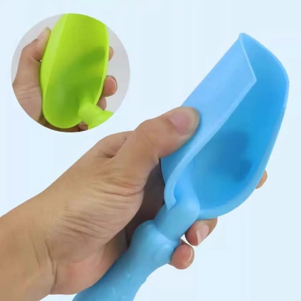 مجموعة ألعاب الشاطئ الإبداعية متعددة الألوان، مجرفة رمل بلاستيكية ناعمة ناعمة، لعبة رمل متينة مقاومة للاهتراء، لعبة خارجية #3