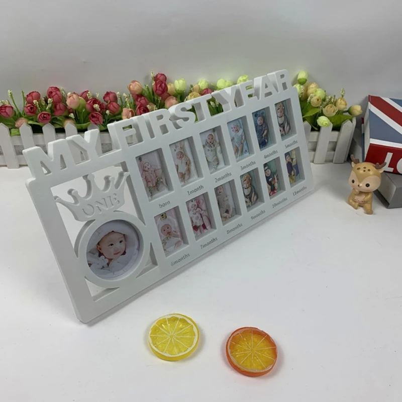 0-12 Months Pictures Milestone Photo Frame Baby Collage Picture Frame