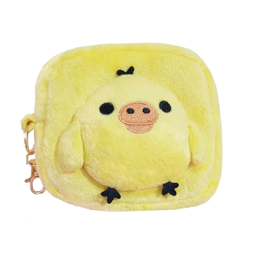 

Rilakkuma Kiiroitori Chick Plush Small Bag Kawaii Cute Coin Purse Wallets Women Mini Money Storage Bag Organizer Coin Pouch Case