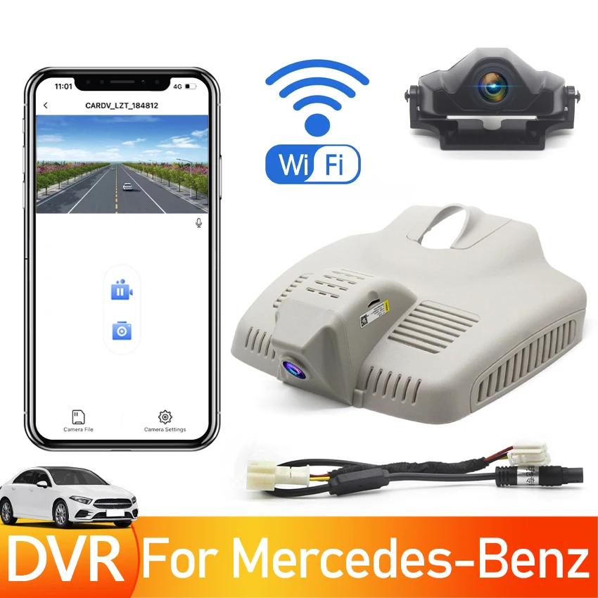 

Dashcam 2160P Plug And Play Hidden Wifi Car Dvr Dash Cam For Mercedes Benz E Series E200 E300 2016-2019 GLC300L 2020 GLC43 2022