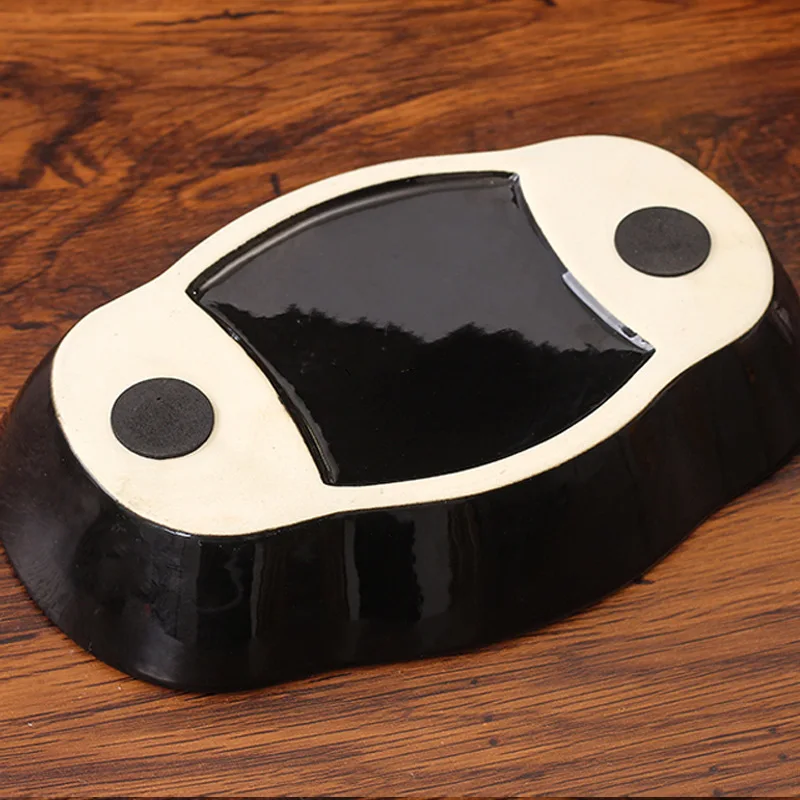 Black Ceramic Pipe Ashtray with Cork Knocker Creative Bone Holder for Home Ash Storage Tray Smoking Accessories view 3