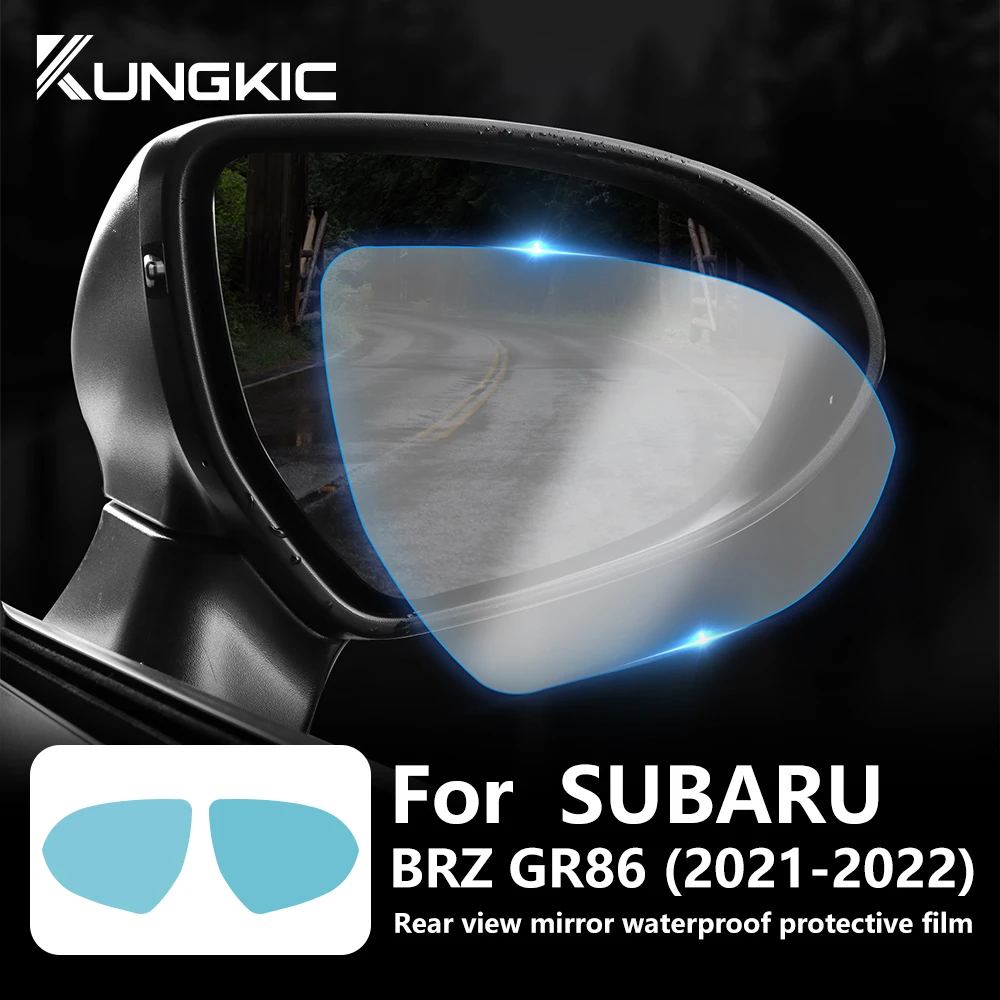 Car Rearview Mirror Film For Subaru BRZ Toyota GR86 2021 2022 2023 2024 Window Glass Clear Anti-Fog Anti-reflective Rain-proof