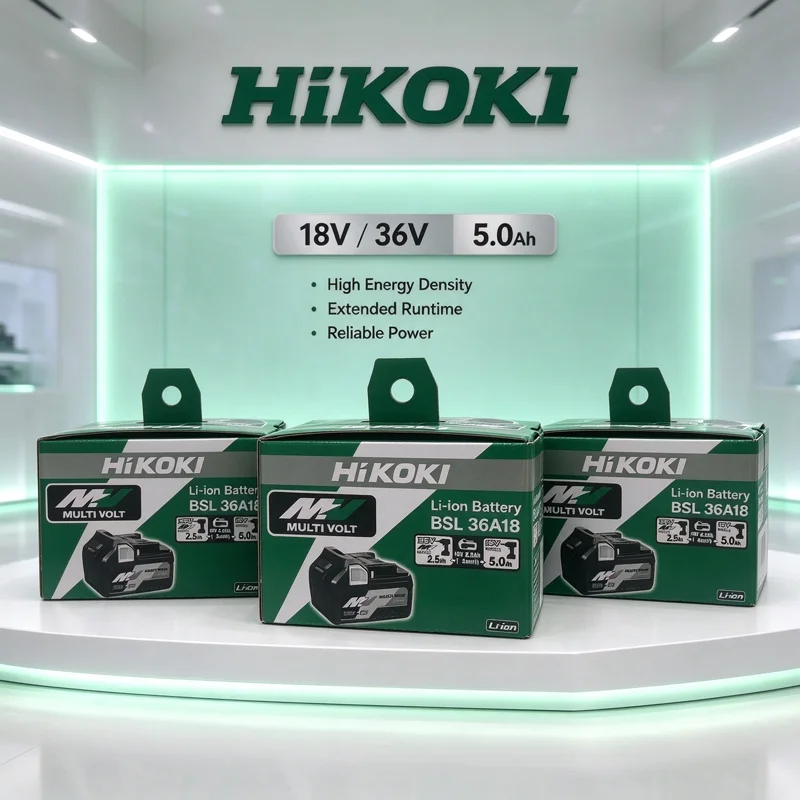 HiKOKI Original BSL36A18 BSL36B18 5.0Ah Li‑ion Battery,Waterproof And Dustproof,Multi‑Volt Battery For 18V/36V Cordless Tools