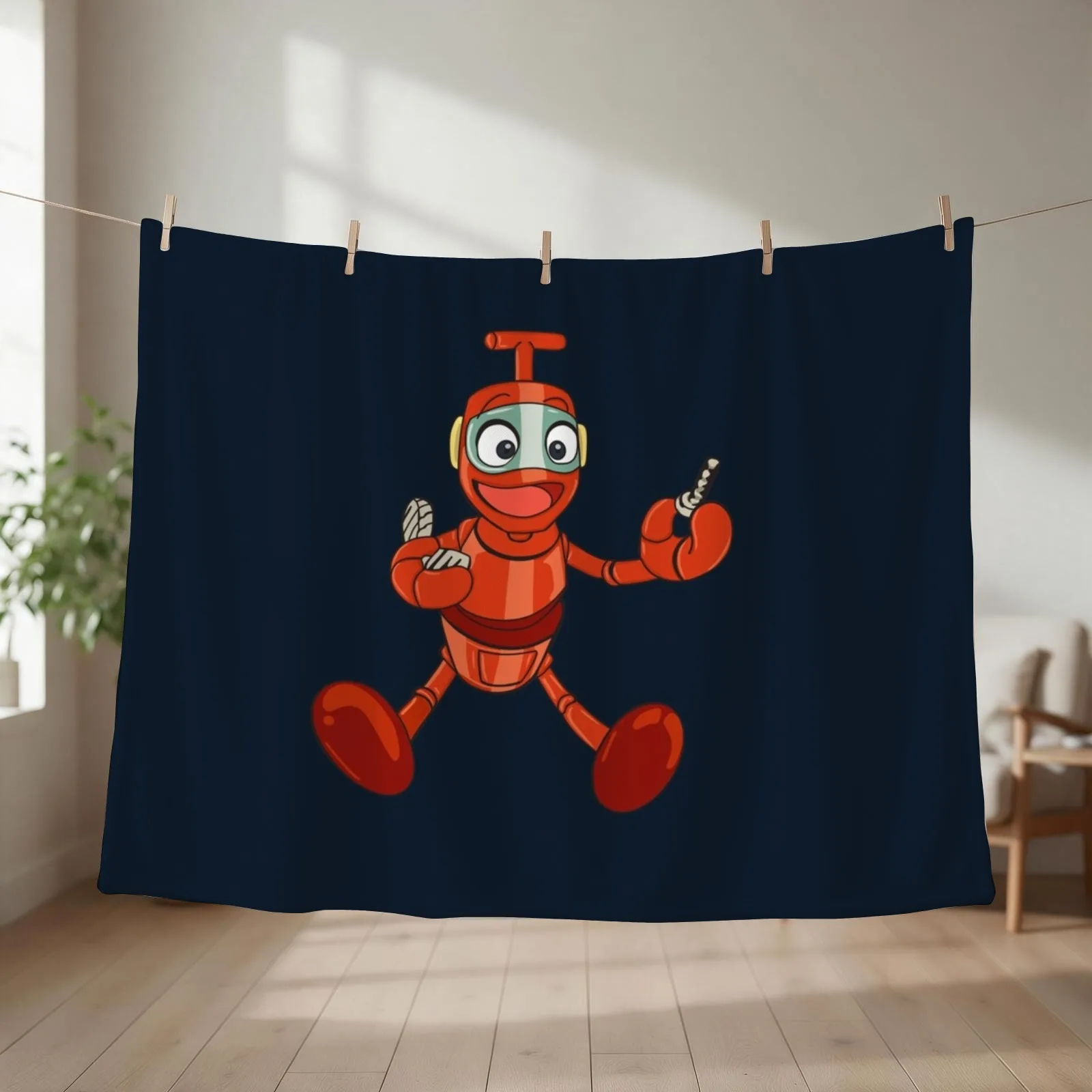 Nono the little robot character of Ulysse 31 Throw Blanket Bed Fashionable Tourist Plaid Sofa Blankets