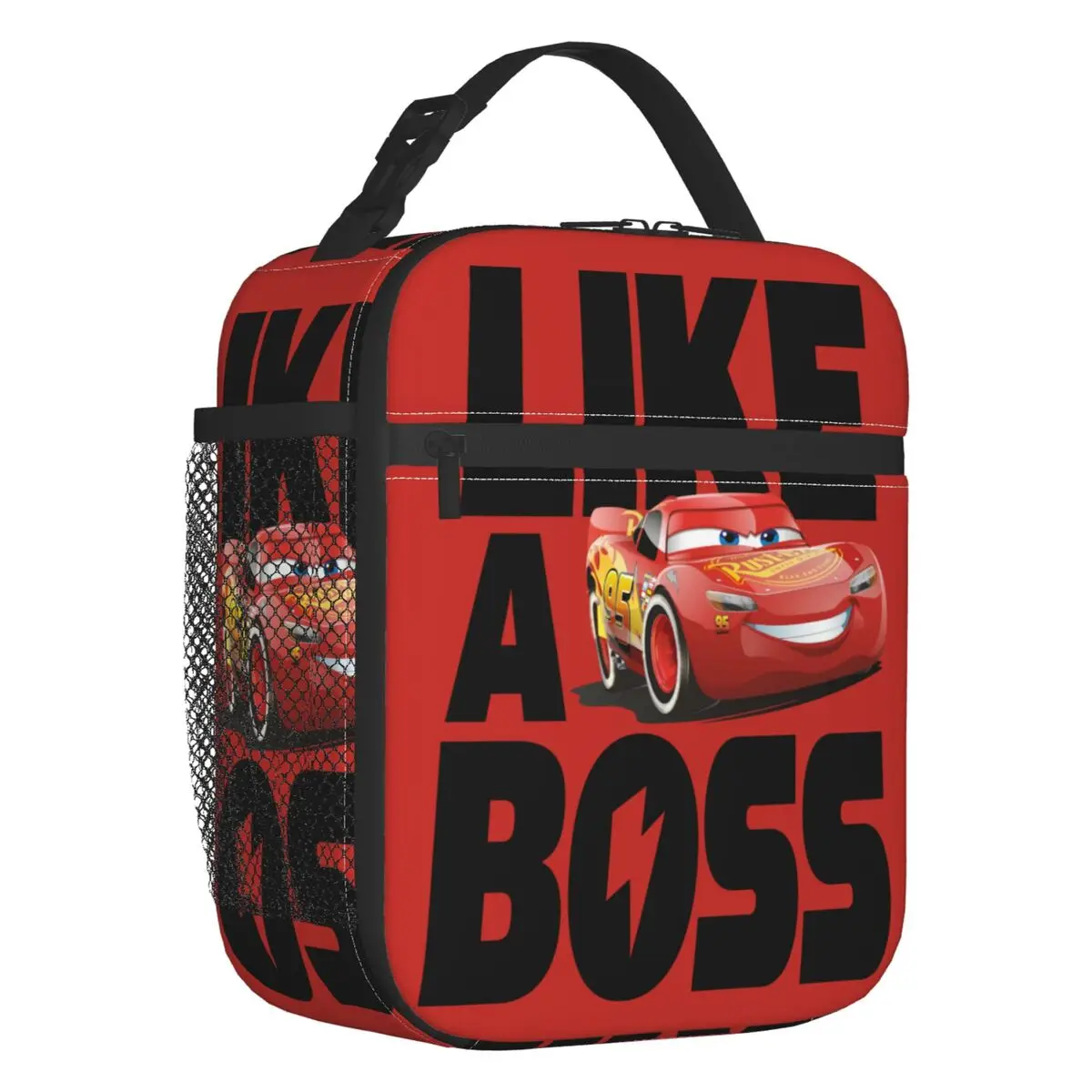 Custom Lightning McQueen Boss borse per il pranzo isolate per le donne Resuable Thermal Cooler Food Lunch Box Kids School Children