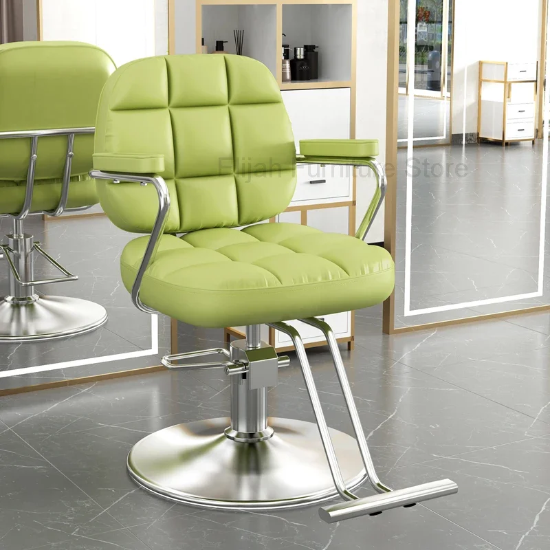 

Aesthetic Swivel Salon Chair Rotating Pedicure Professional Barbers Armchairs Stylist Sillas Giratoria Salon Furniture MQ50BC