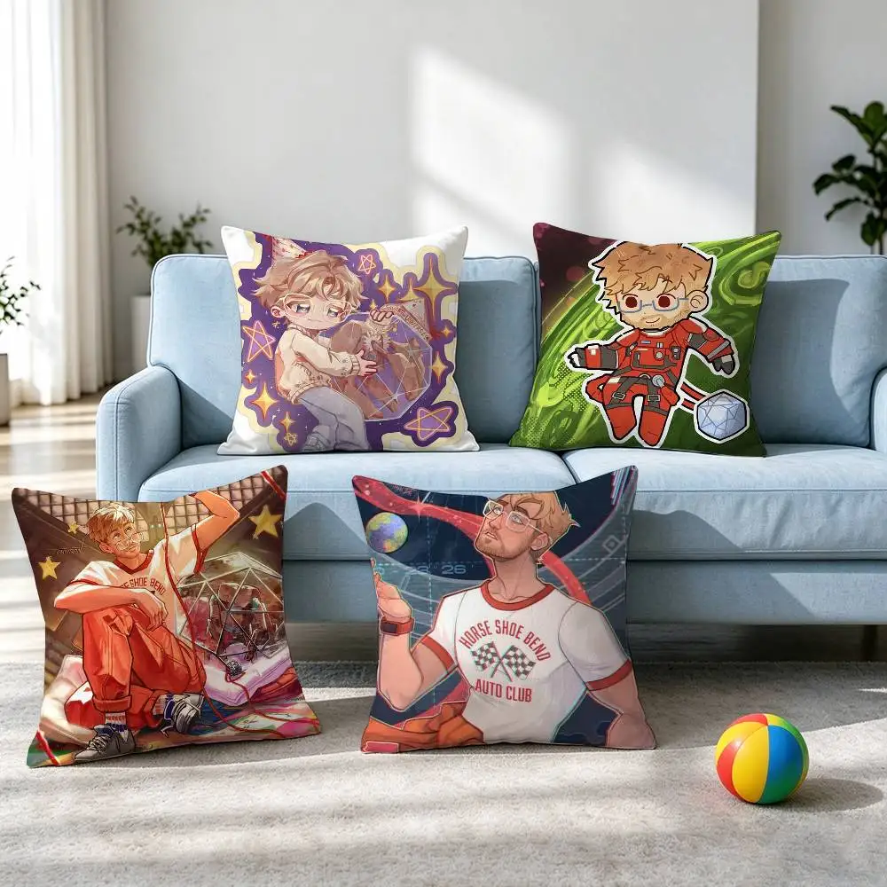 Project Hail Mary Ryland Grace  Square Double-Sided printed Pillow Case Bedroom Bedside Pillow Sofa Cushion Cover Gift