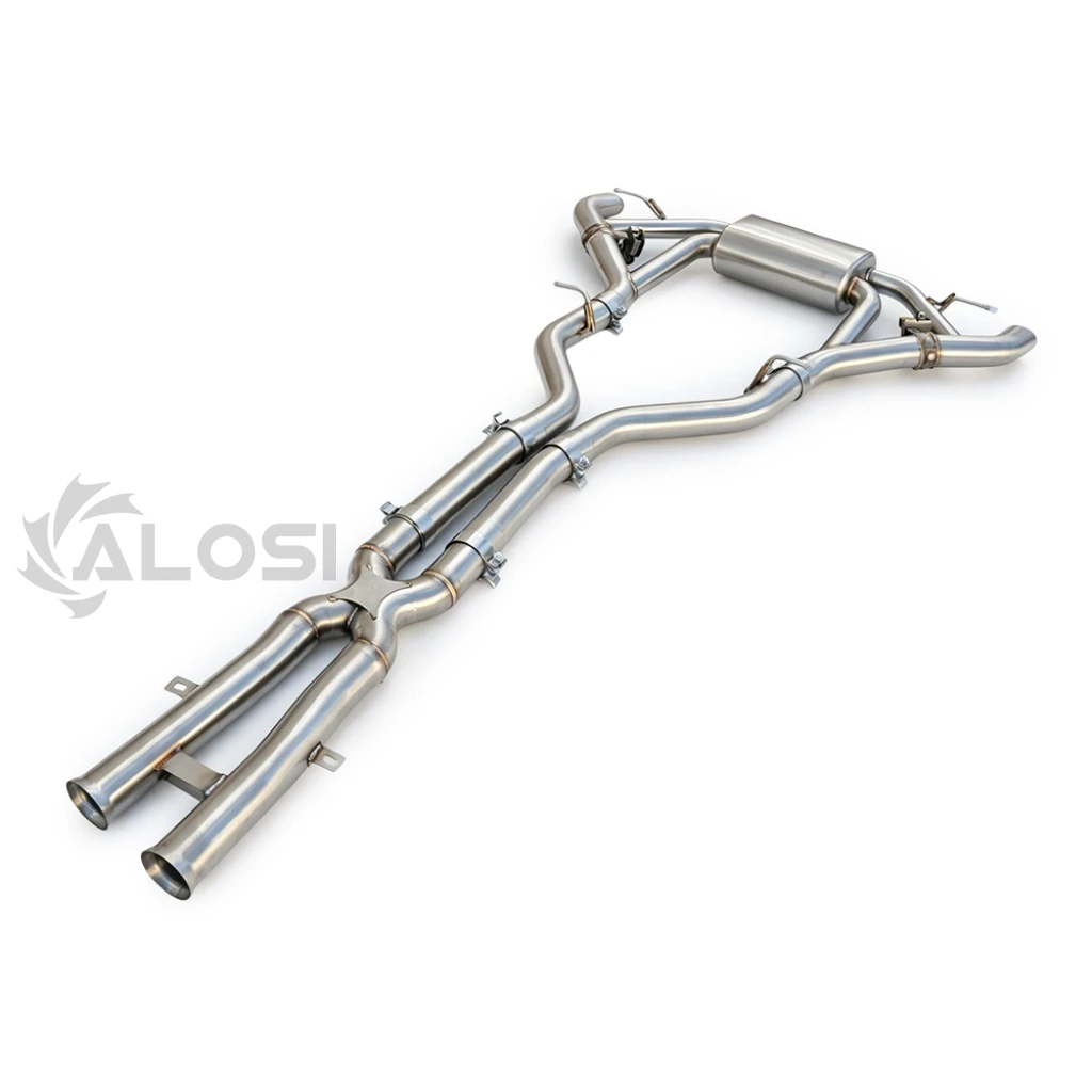 For Mercedes AMG GT/GTS/GTR/GTC (C190) 4.0T 2014-2022 stainless steel valve exhaust, high-performance cat back exhaust