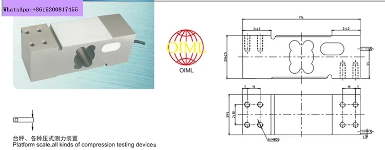 [Original and genuine] Ningbo Keli UDA sensor/UDA weighing sensor/UDA100kg/200kg