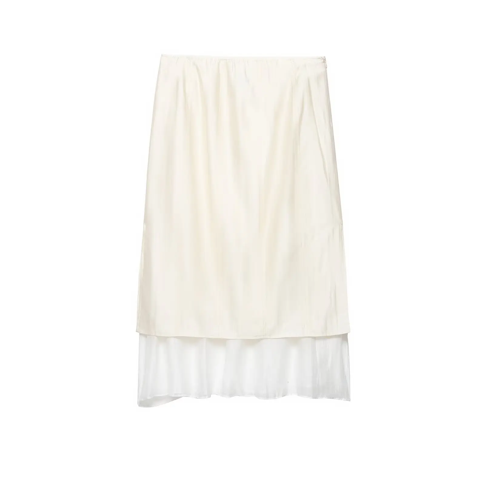 Women's Fashion Patchwork Midi Skirt   XANB