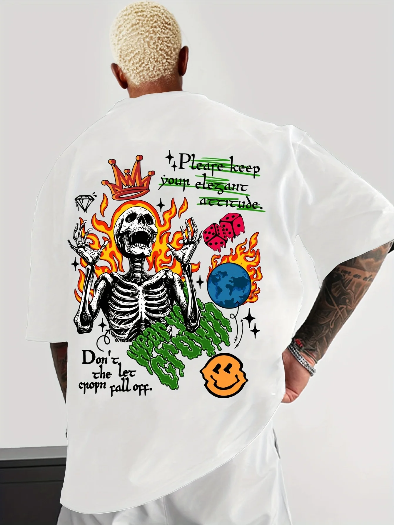 Street Fashion Graffiti - Nouveau T-shirt d'été pour hommes à