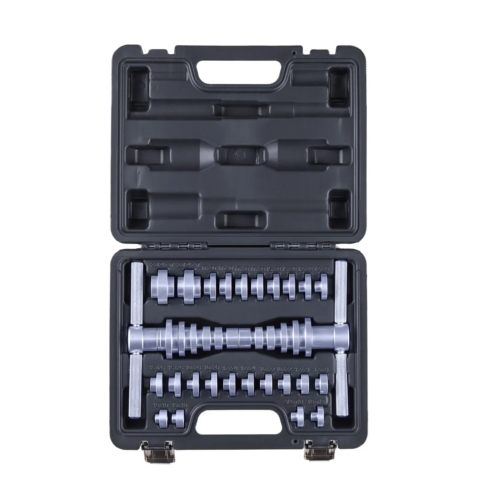 

Bearing Press Kit, 25 Pcs, Bearing Race And Seal Driver Set With Bushings & Wrenches, Bushing Driver Tool Set, Heavy Duty