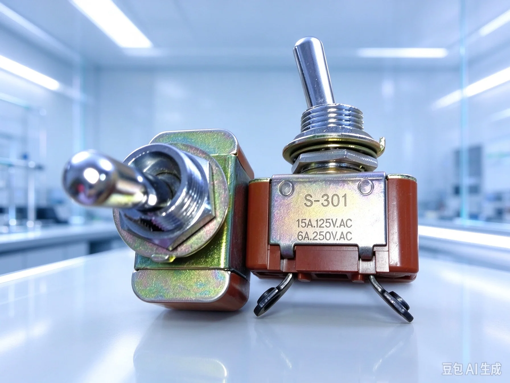 for NKK S‑301 Toggle Switch 2‑Pin 2‑Position 6A250V 15A125V