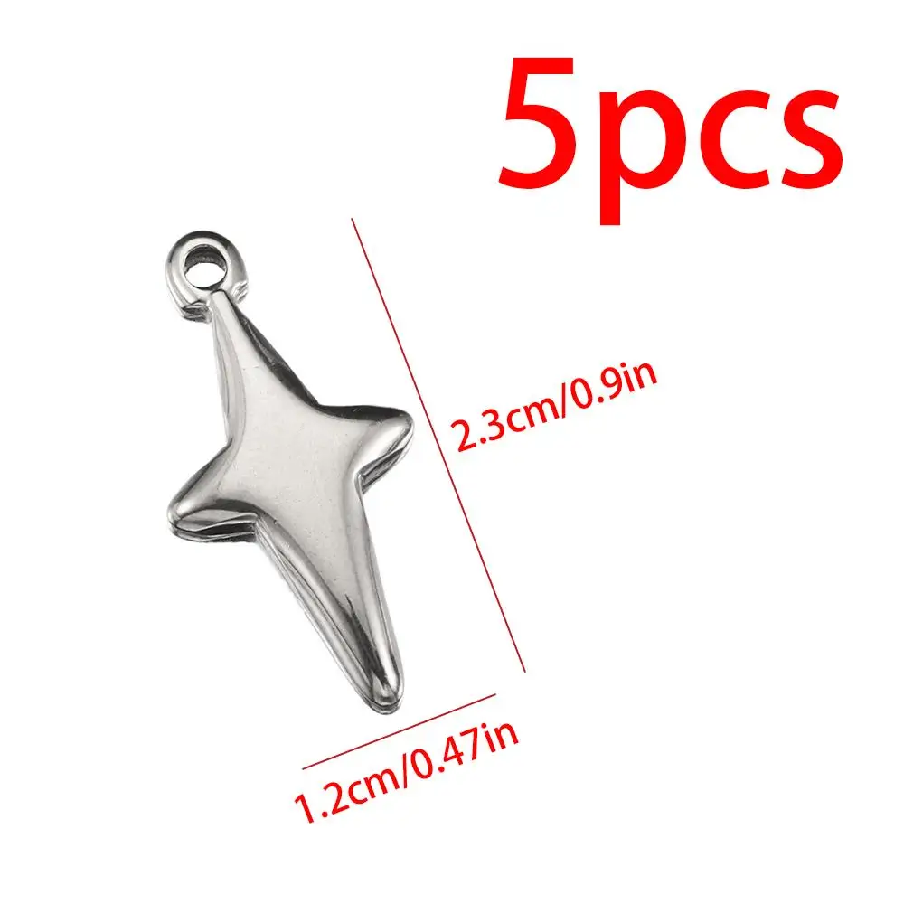 5 Pieces Stainless Steel Vintage Star Meteor Pendant for DIY Earrings Necklace Jewelry Making Charm Accessories view 5