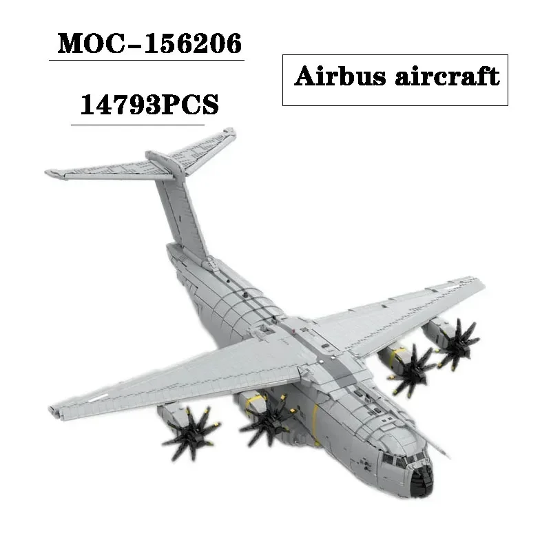 Building Block MOC-156206 Airbus Assembly and Splicing Model  Adult and Children's Puzzle Education Birthday Toy Gift Ornaments