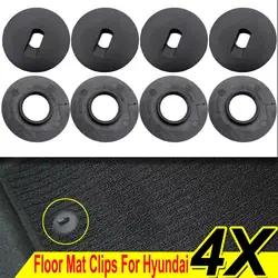 4pcs For Hyundai Accent Solaris Elantra Tucson Kona Veloster Car Fastener Floor Foot Mat Clips Carpet Fixing Holder Retainer