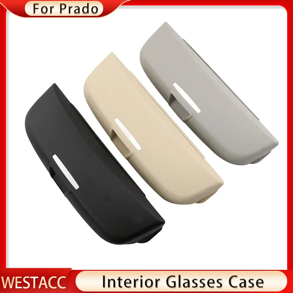 Car Sunglasses Sun Glasses Storage Box Eyeglasses Case Holder for Toyota Land Cruiser Prado 2700 4000 Glasses Clip Accessories