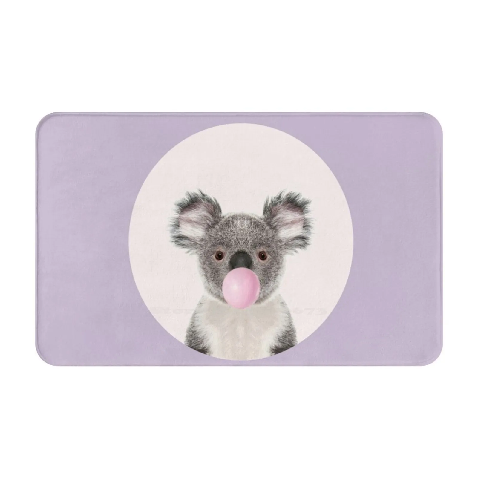 Koala Bear With Bubble Gum 3 Sizes Home Rug Room Carpet Koala Bear Art Koala Bear Portrait Koala Bear Photography Koala Bear