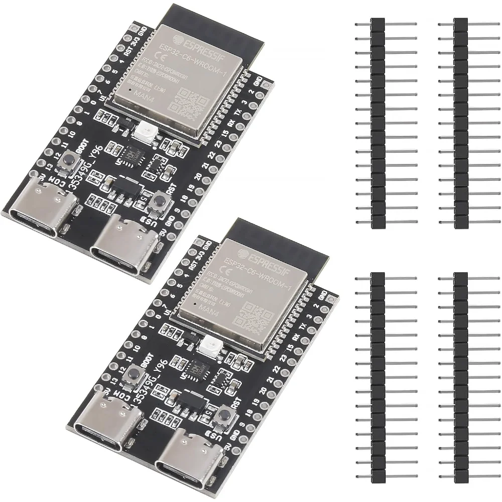placa-de-desenvolvimento-esp32-c6-wroom-1-n4-–-wifi-6-e-bluetooth-risc-v-mcu-de-32-bits-com-flash-spi-de-4-mb-para-projetos-iot-e-arduino