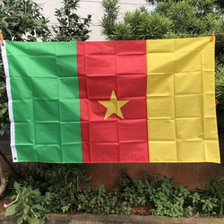 Z-ONE FLAG  Cameroon Flag 90x150cm  polyester hanging  National flags for Festival the Home Decoration flag banner