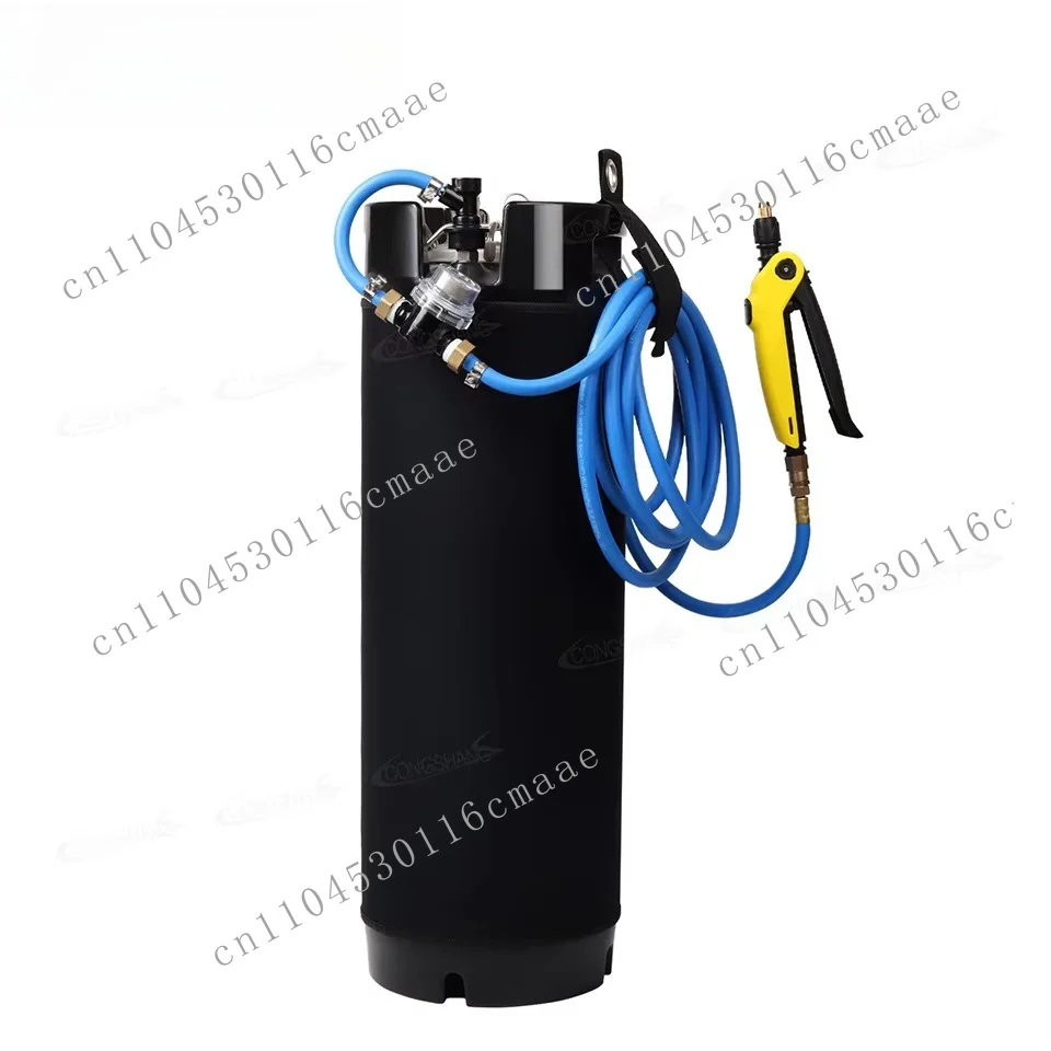 2.5-Gallon Window Tint Barrel Spray Can with 19-Foot Straight Hose and Nozzle Filter