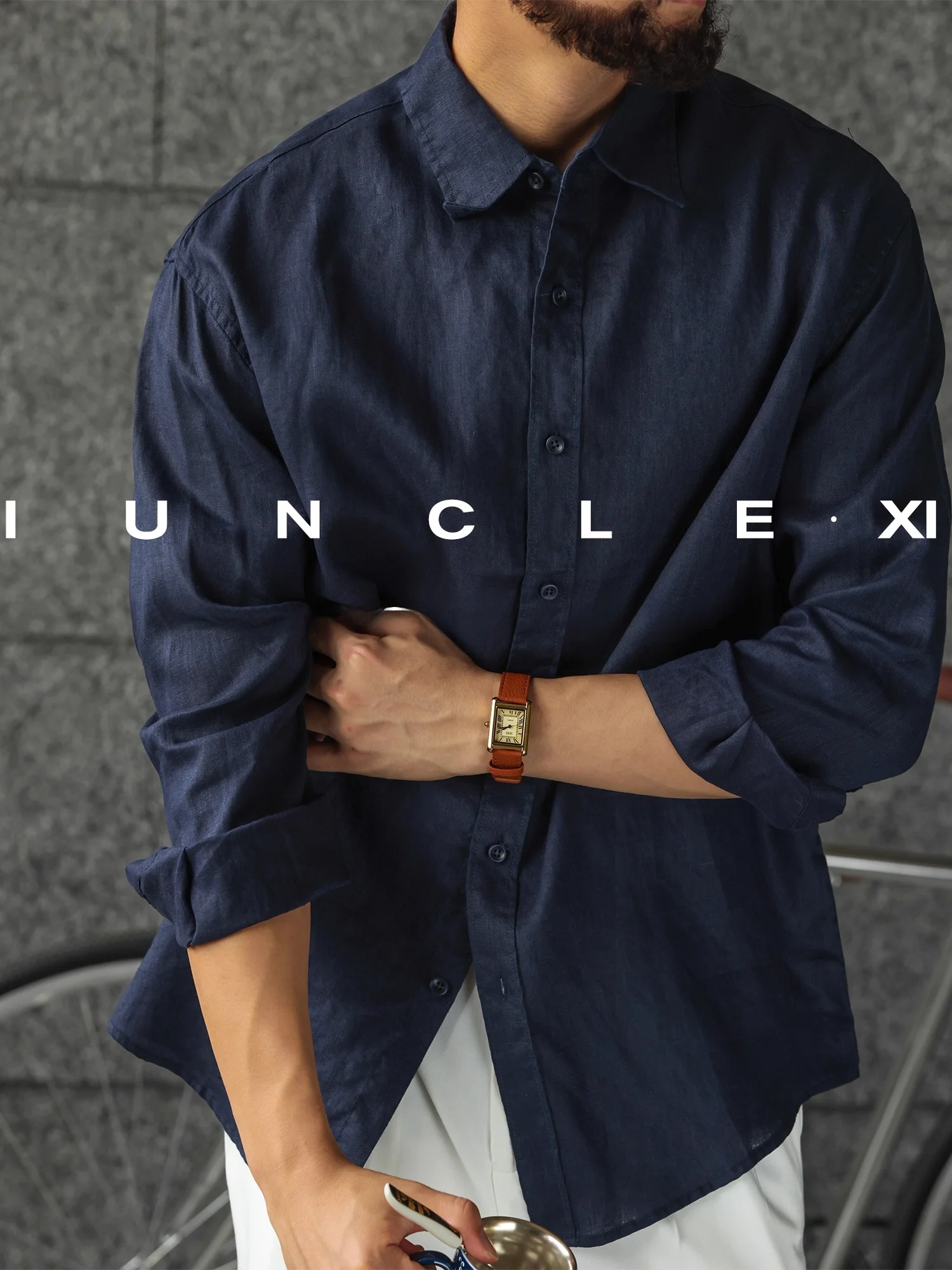 

Мужская свободная повседневная рубашка в японском ретро-стиле, размер 300, для осени, универсальная, дышащая