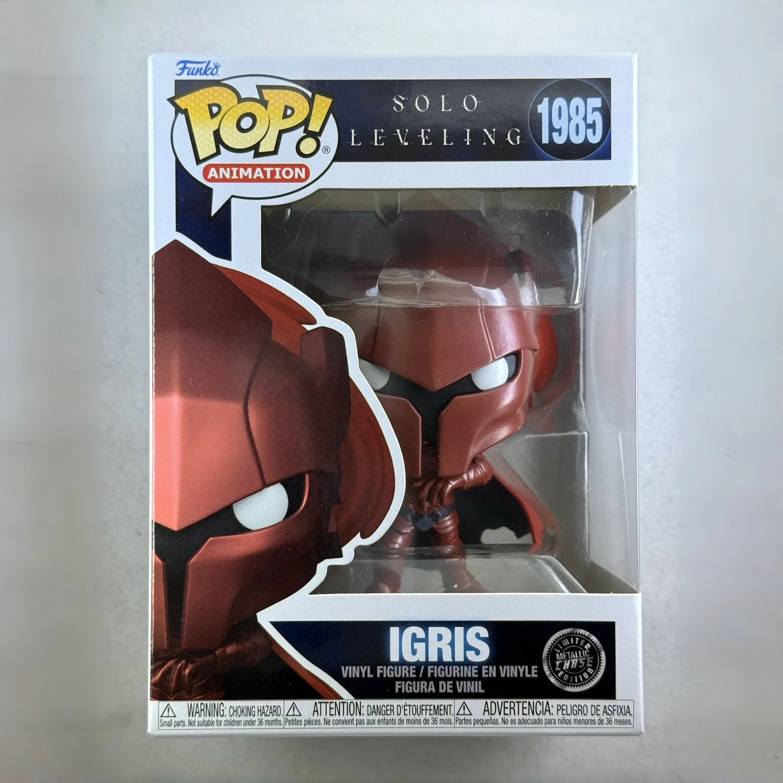 Solo Leveling Funko Pop! Igris Figure(chase)#1985 Official Authentic Limited Collectible Edition Figures Solo Leveling Fans Gift - view 6