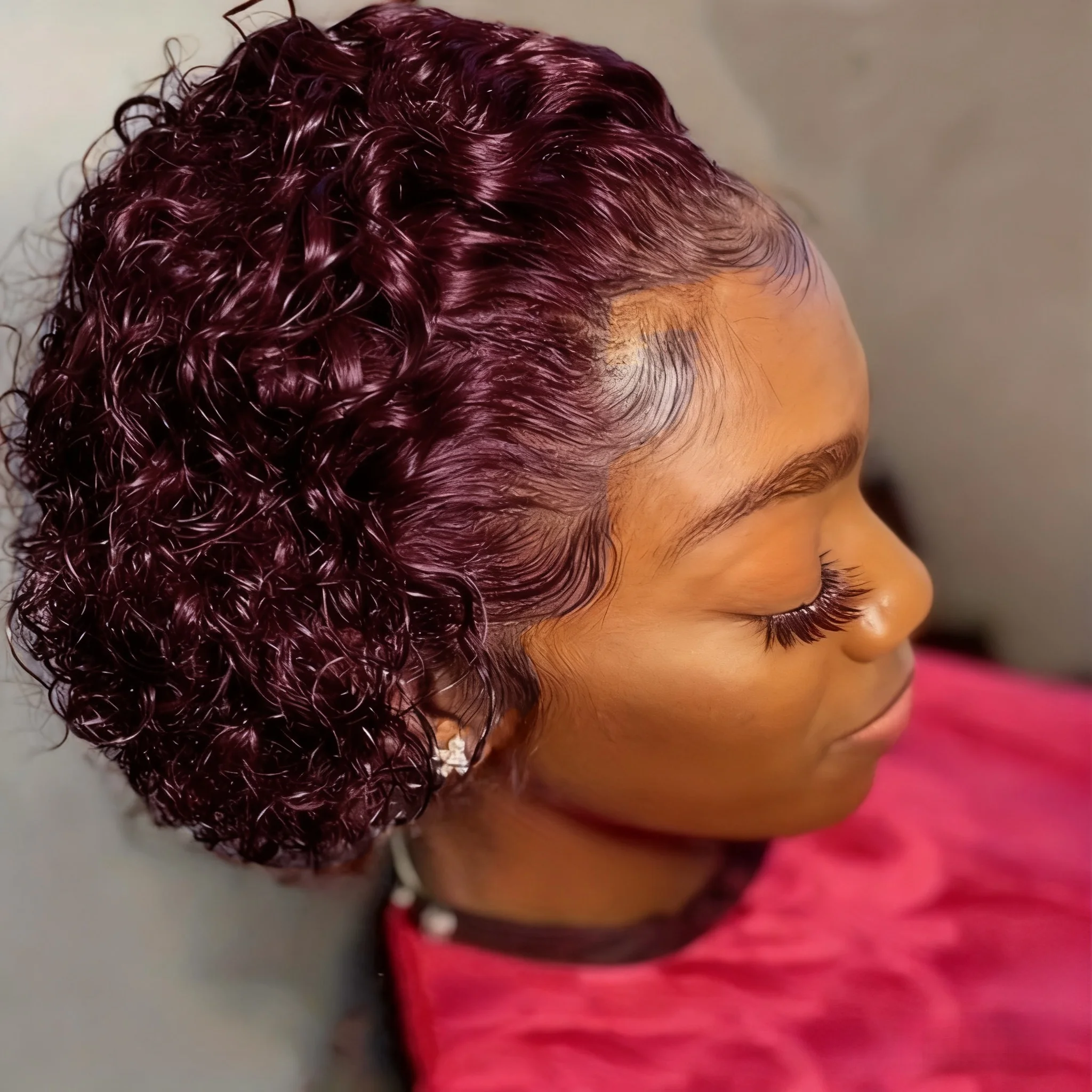 

Парик с стрижкой пикси, парики из натуральных волос, короткий боб Bresillienne 13X4X1, прозрачный парик на шнурке, человеческие волосы с волнами воды