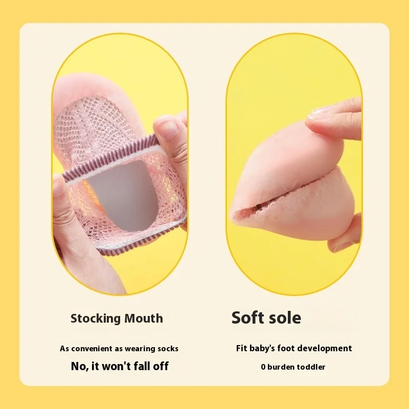 2025 طفل لينة وحيد الأولى مشوا أحذية المضادة للانزلاق تنفس جوارب داخلية للبنين بنات الرضع الربيع الصيف الخريف #6