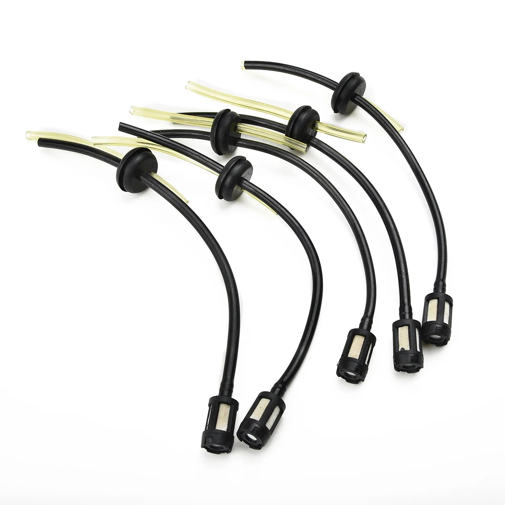 Fuel Line Assembly 5pcs Replacement for Mower Parts Fittings Trimmer Hose with Filter for Lawn and Garden Equipment