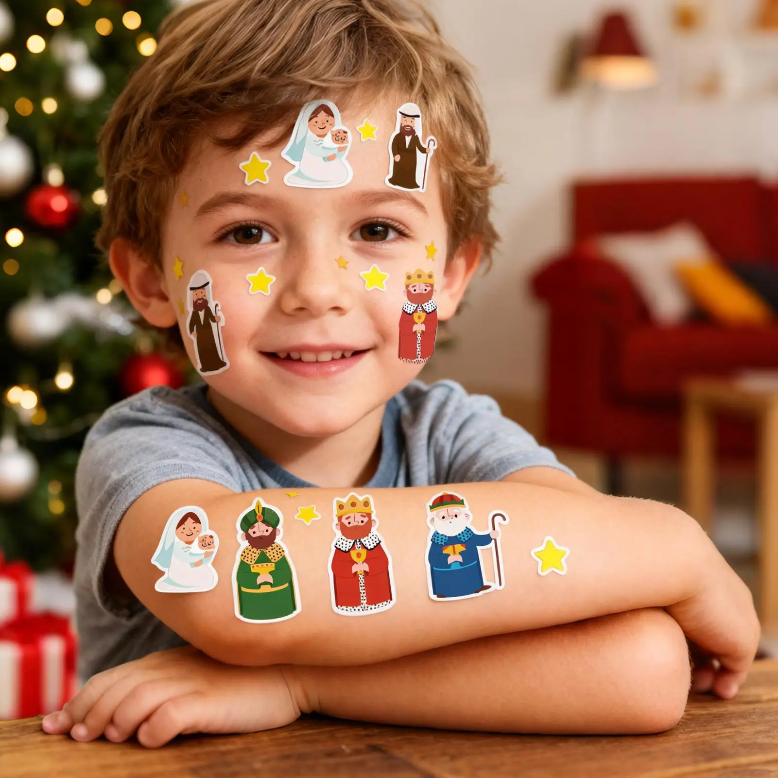 

Рождественские украшения, праздничное украшение для дома, набор украшений для рождественской открытки ручной работы для детей-подростков, праздничная елка на день рождения, настенное окно