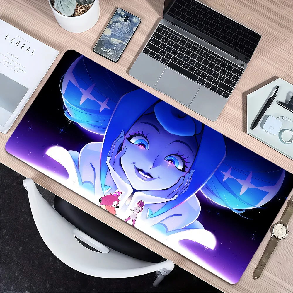 Cartoon-Anime-Kunst-Mauspad „K-Nights of G-Guinevere“, rutschfest, mit Lockedge, verdicktes Desktop-Mauspad, großes Gaming-Mauspad für Büro und Studenten