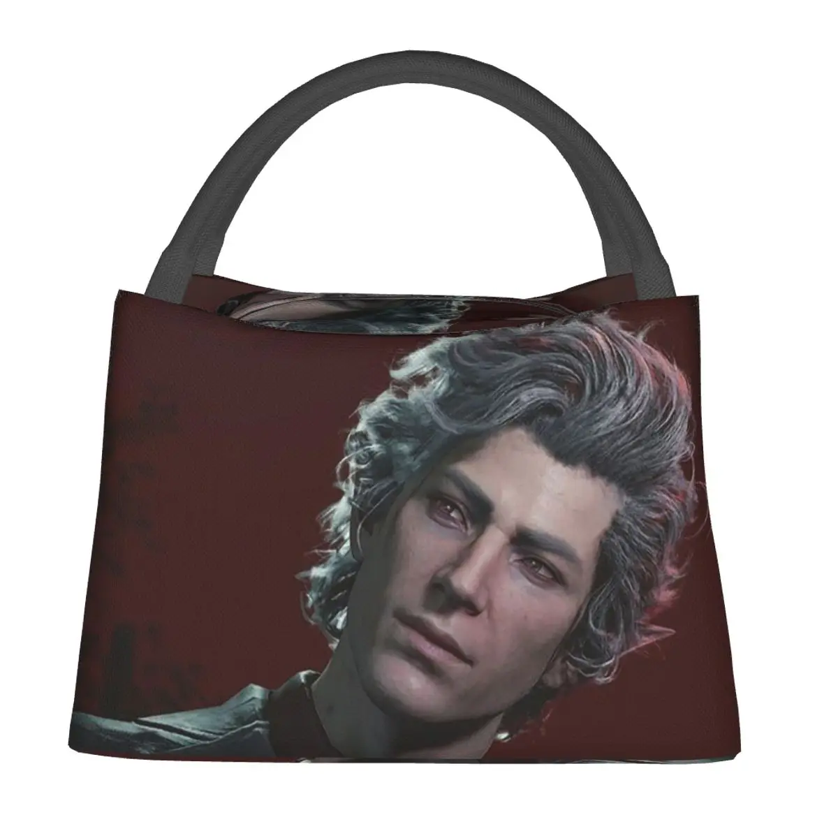 Baldur's Gate 3 Astarion Vampire Character Insulated Lunch Bag for Women Kids Leakproof Food Boxes Thermal Lunch Box Tote