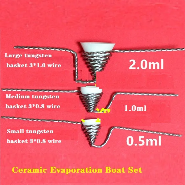 Ceramic Evaporation Boat Tungsten Molybdenum Tantalum Boat Tungsten Molybdenum Gold-plated Silver Copper Aluminum