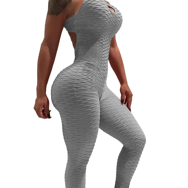 Vrouwen Open Kruis Bodysuits Sexy Rugloze Sportschool Ademende Sport Verborgen Ritsen Push Up Fitness Crotchless Broek Uitgehold Doek