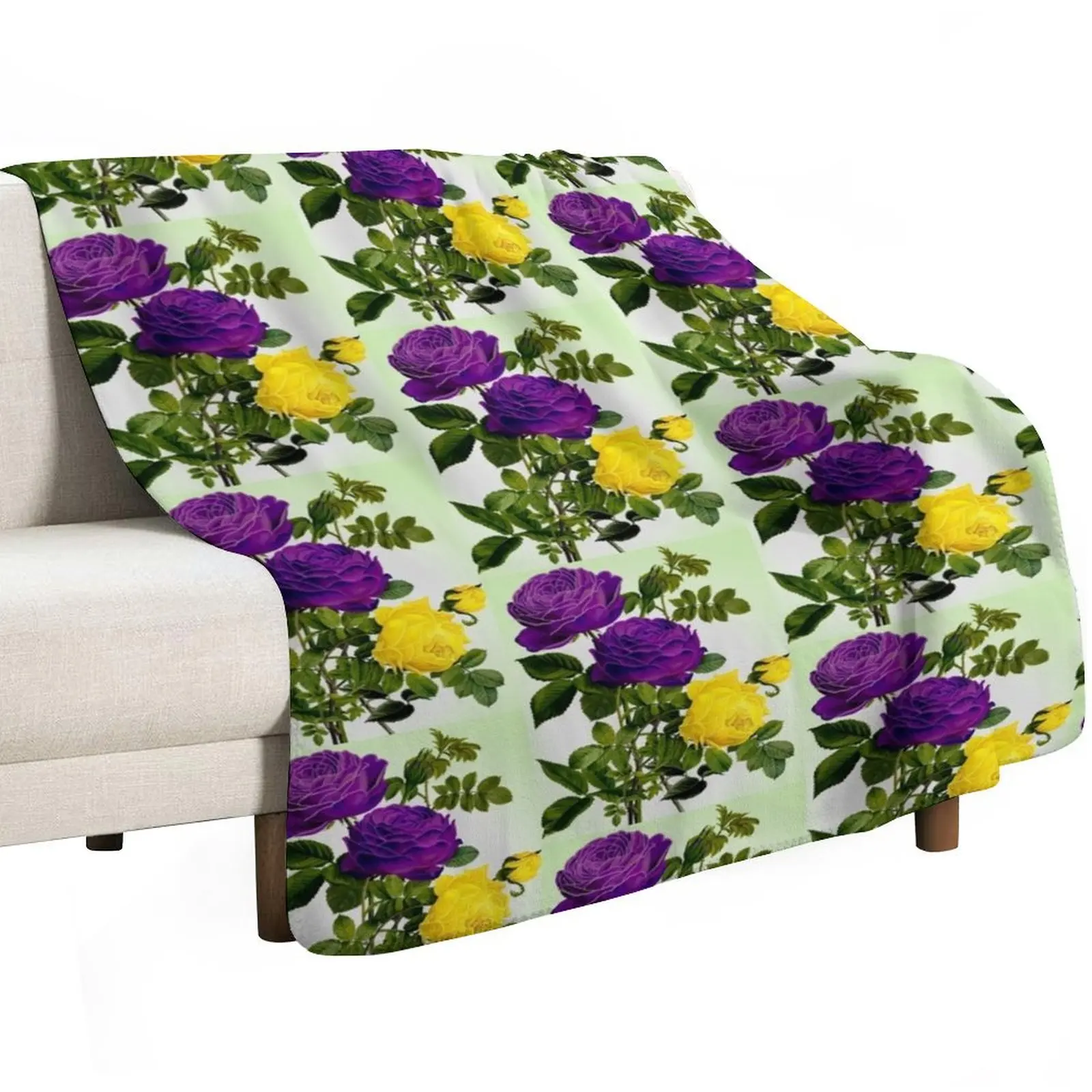 April Spring Roses, Throw Blanket Luxury Designer Luxury St funny gift Warm Flannels Decorative Sofa Blankets