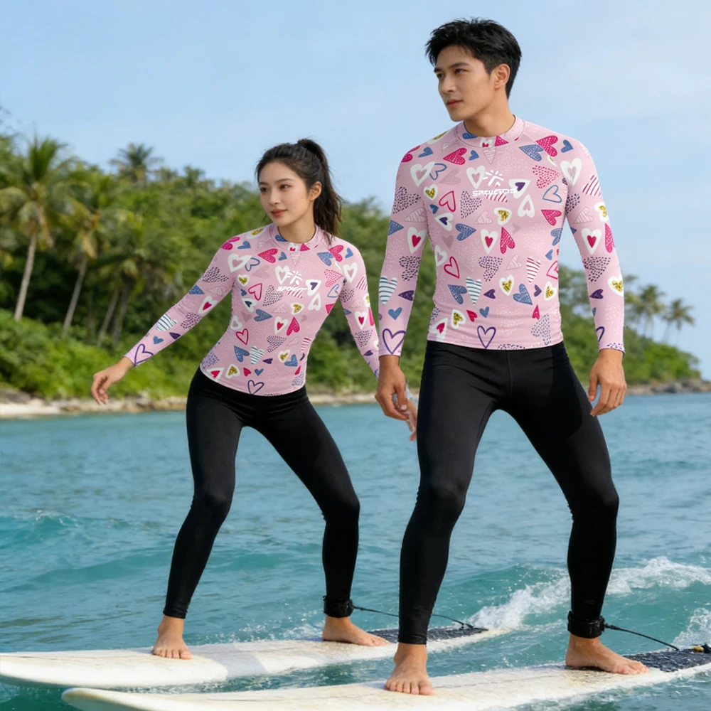 

Long Sleeve Men's and Women's Rash Guard Sailing Top Wear High Quality Surfing Shirt Beach Swim Clothing for Water Sport Fishing