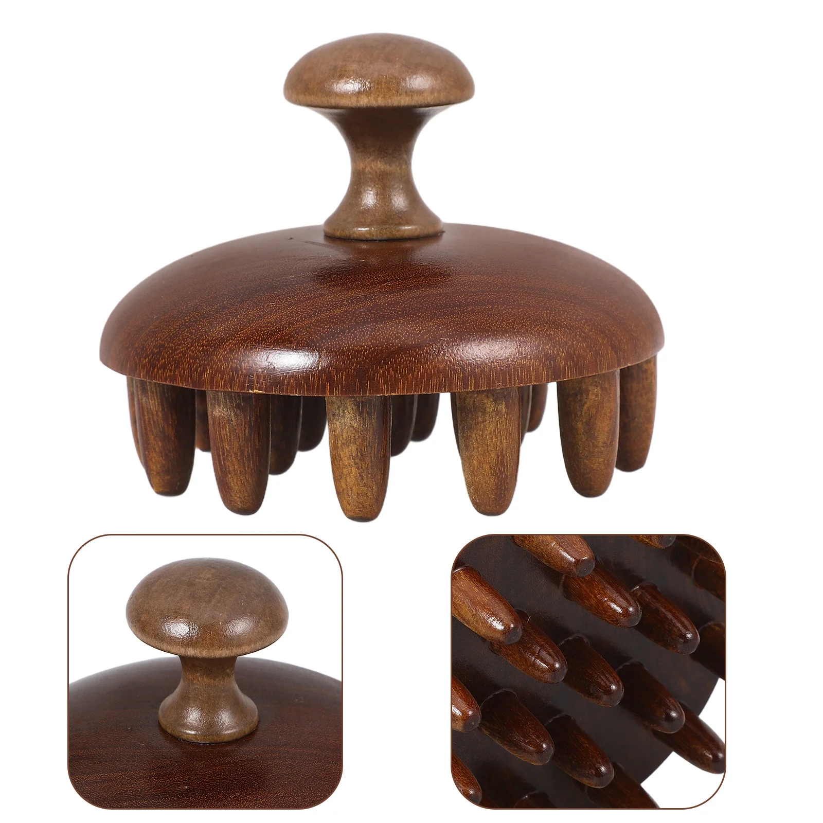 

Деревянная расческа-массажер для кожи головы с широкими зубьями для массажа шампуня, эргономичная щетка-скребок для волос, инструмент для детоксикации