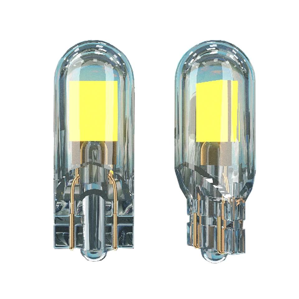 Лампа для чтения автомобильная, 2 шт., w5w LED T10 Sapphire & COB, 200 лм, сверхъяркая, 12 В, 6000 К