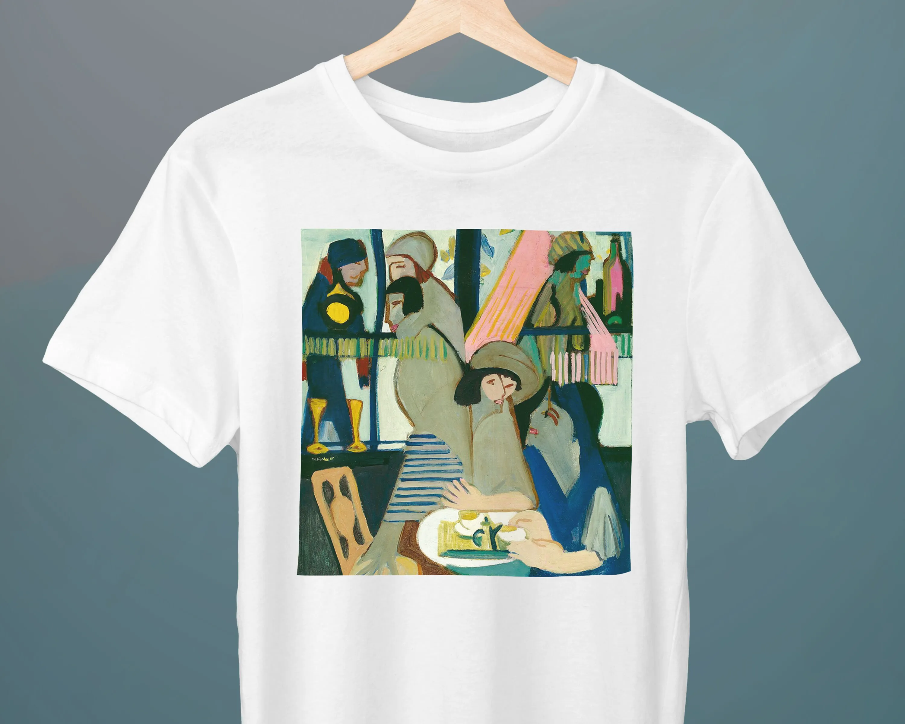 Cafe Ernst Ludwig Kirchner Unisex T-shirt Expressionism