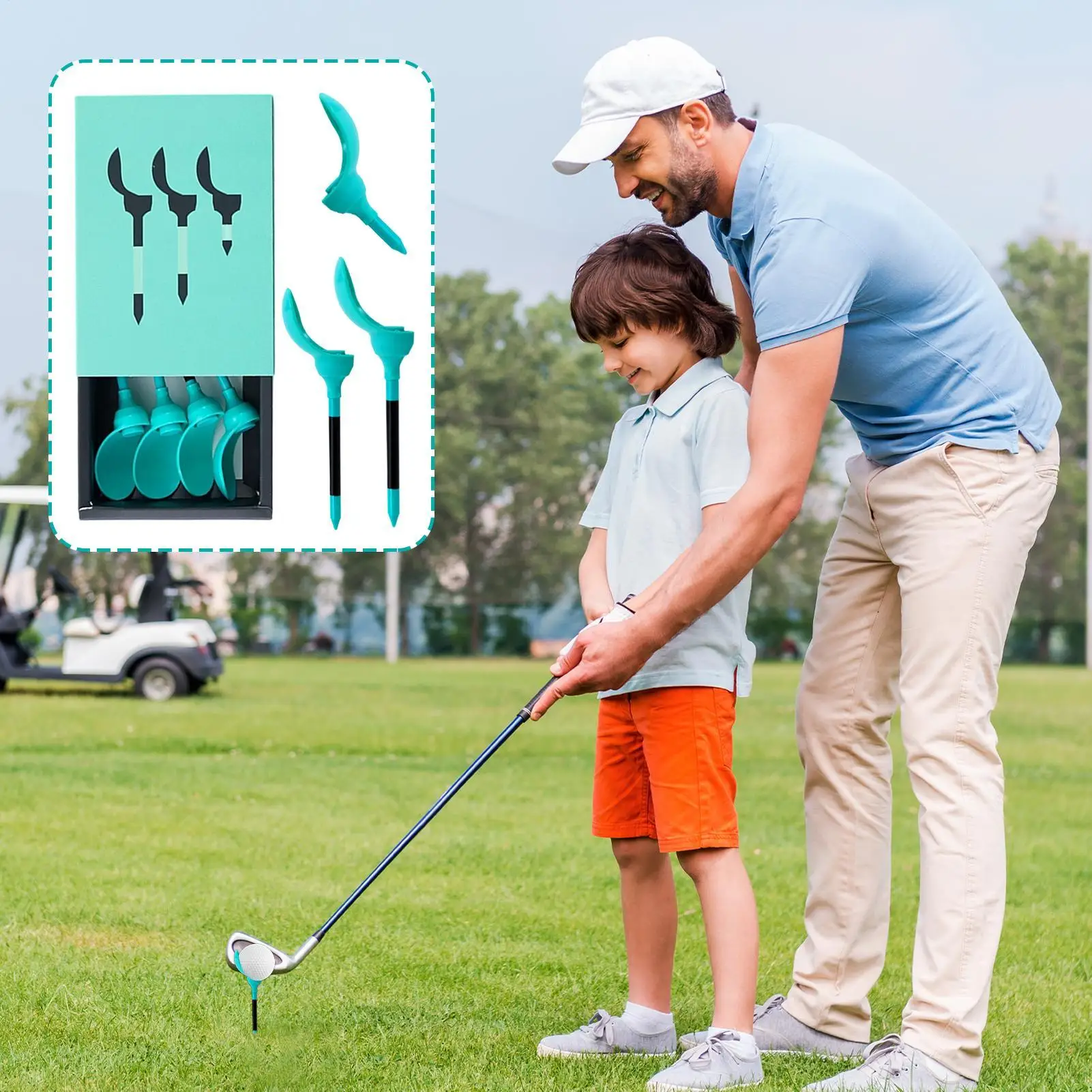 

Набор из 8 гольф-тий в форме лепестка для тренировок, маленькие гольф-тии для женщин-спортсменок, любителей гольфа, для игры на поле, на газоне, для соревнований, для отработки свинга