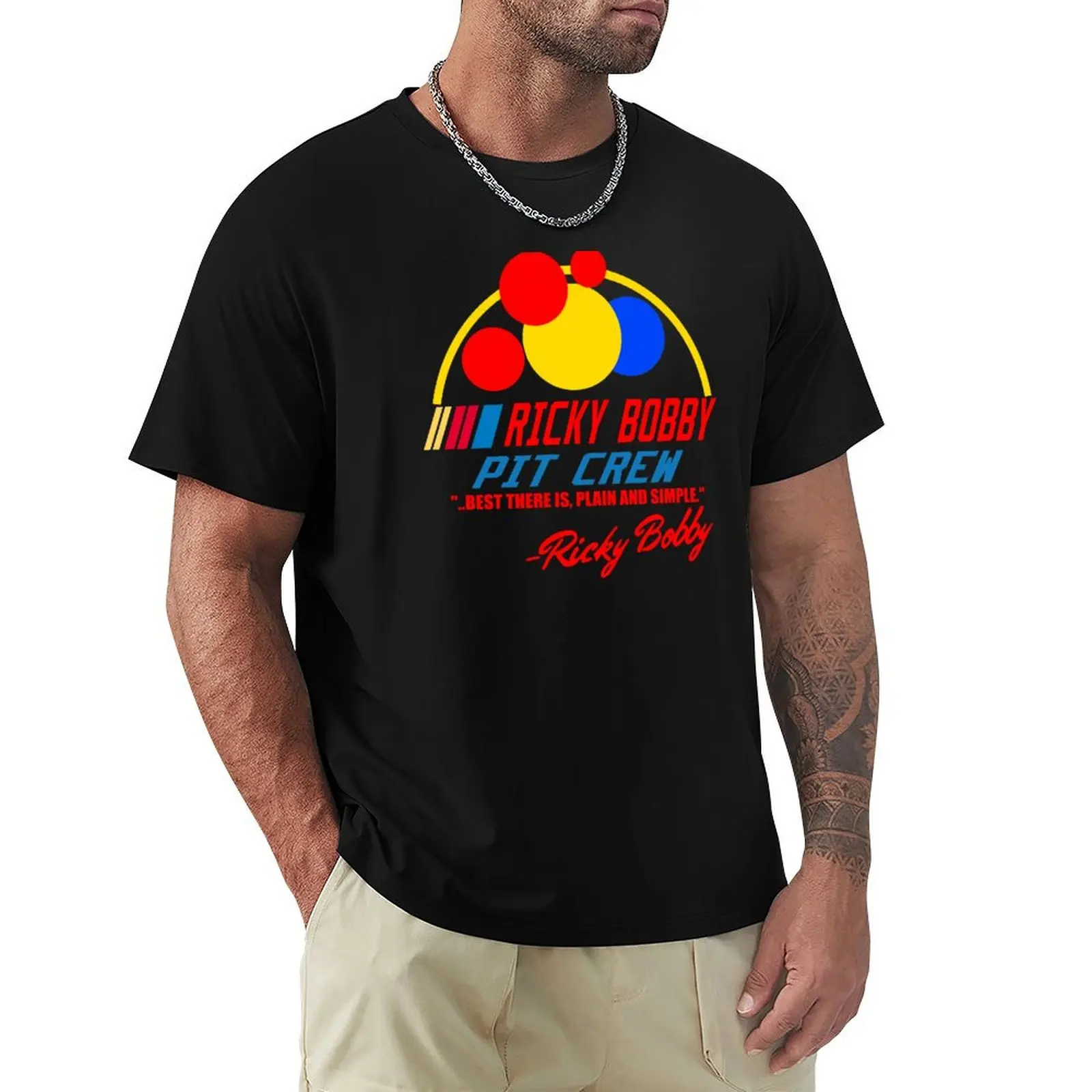 

Ricky Bobby - Pit Crew - Best There Is, Plain and Simple - Superior Graphics T-Shirt Big and Tall Loose Fit T-Shirt