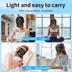 Red Light therapy Mask 460nm 660nm 850nm LED Beauty Devices Face Instrument Rejuvenation Skin Anti Aging Wrinkle Skin Repair