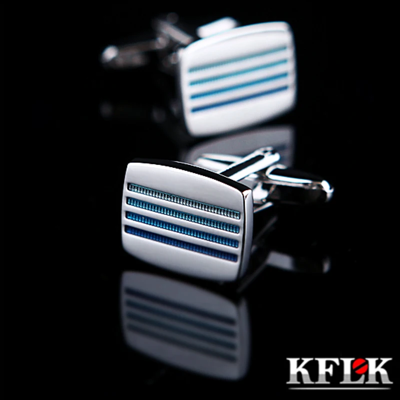 KFLK Jewelry french shirt cufflinks for mens designer Brand fashion Cuffs links Buttons High Quality Green Wedding guests